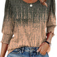 ⏰Limited Time Sale-50% OFF🏖️Womens 3/4 Sleeve T-Shirts Cute Crewneck Tees Blouses