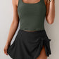 🩱Summer Hot Sale 50% OFF☀️🌊Women's Tummy Control Two Piece Swimsuit High Waisted Tank Top with Swim Skirt