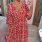 🔥 LIMITED TIME 50% OFF! 👗 Vacation Casual Print V-Neck Waist Wrap Long Dress – 2459+ Sold! Flexible On & Off Shoulders 🌸