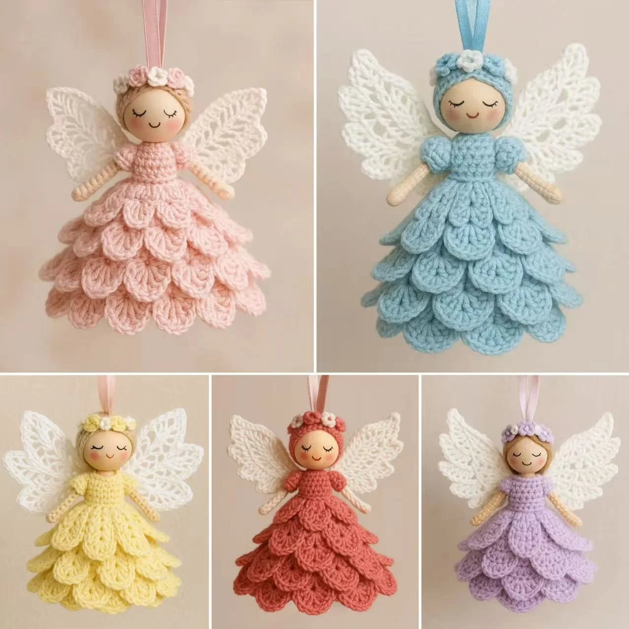 🔥Last day sale 50% OFF🎁Crochet your own angel - complete craft kit