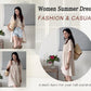 💃2026 Summer Sale-60% OFF💐Women's Short Sleeve Button Down Textured Babydoll Dress with Pockets