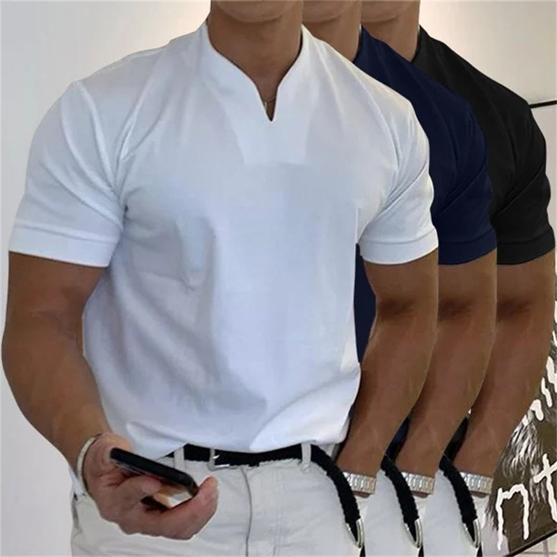 ⏰ Now only 50% off! 💎 Men Gentlemans Business Short Sleeve Fitness T-shirt