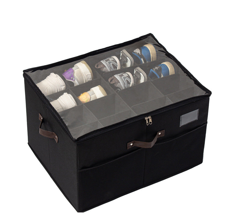 ⏰🔥LIMITED TIME 50% OFF! 👟 Fabric Shoe Organizer Storage Box – Foldable, Large Capacity, Dustproof & Breathable for Closet & Bedroom 🧺✨-UK