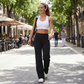 💞50K+ SOLD!☕🧘‍♀️Women's High Waist Wide Leg Pants – Soft stretch fabric, gentle tummy control! Flattering fit for every shape. Easy pull-on, no tricky buttons. Your everyday essential. 🧵🦵