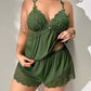 🥳2026 HOT SALE🥳💞50K+ SOLD!👗🌸 60% OFF! Lace Trim Camisole & Shorts Pajama Set – Soft satin-like fabric, adjustable straps & V-neck. Elastic waist shorts for easy on/off. Perfect for a relaxing night. 🛏️✨