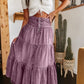 👗 LIMITED-TIME 50% OFF! ✨ Denim Maxi Skirt – High Waist, Tiered, A-Line, Button Front ✨