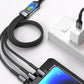 ⚡50% OFF! 3-in-1 Fast Charging Cable - Transparent Glow-in-the-Dark Design for iPhone/Android/Type-C（Never Lose Your Cable Again!）
