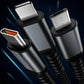 ⚡50% OFF! 3-in-1 Fast Charging Cable - Transparent Glow-in-the-Dark Design for iPhone/Android/Type-C（Never Lose Your Cable Again!）