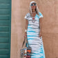 🍃 Loose Fit Long Dress | Breathable V-Neck Summer Maxi Dress