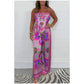 🔥New Arrival 60% OFF⚡50K+ SOLD!💝Spaghetti Strap Printed Top & Loose Women's Pants 2-Piece Set