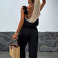 🔥Women's Sleeveless Wide Leg Jumpsuit