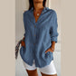 Single lapel classic pleated structure women's shirt