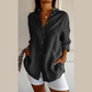 Single lapel classic pleated structure women's shirt