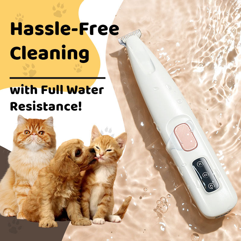 🐱 Waterproof Rechargeable Pet Shaver with LED Light（50% OFF）