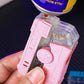 🔥New Hot Selling❤️‍🔥 Cartoon Pink Collapsible Lighter with Coloured Lights