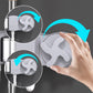 Drill-Free Suction Cup Mop Holder for Bathroom