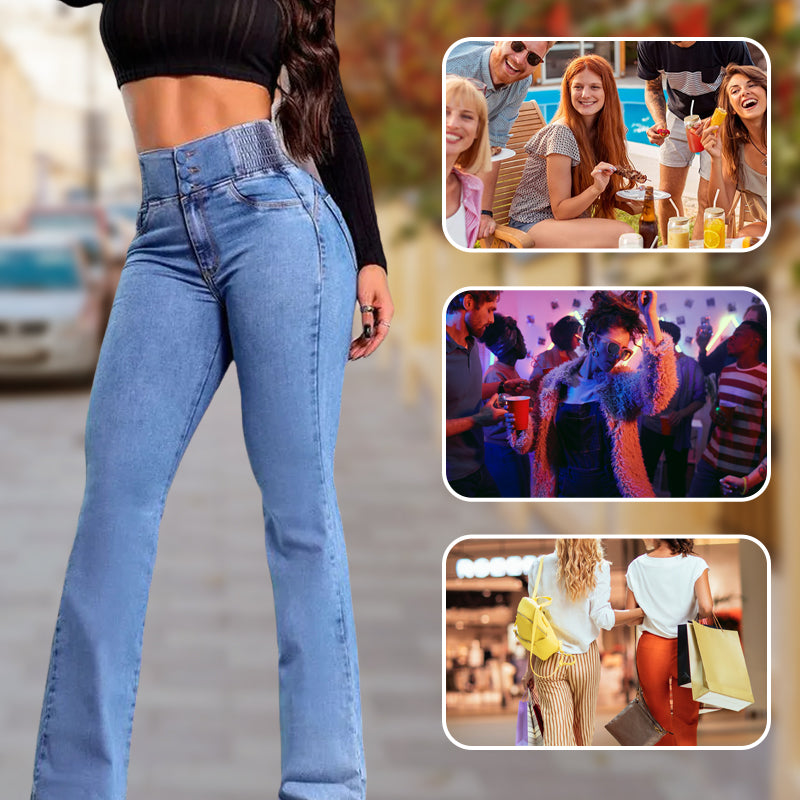 👖 60% OFF NOW! 💃 Women‘s Stretch Flare Jeans – High Waist, Body-Hugging Fit & Retro Style ✨