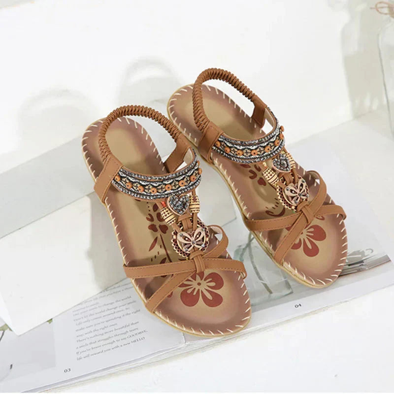 📢📢50% OFF !! ⏰💎 Bohemian Orthopedic Sandals – Arch Support, Non-Slip Sole & Barefoot Comfort for All-Day Wear 🌈