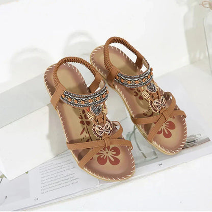 📢📢50% OFF !! ⏰💎 Bohemian Orthopedic Sandals – Arch Support, Non-Slip Sole & Barefoot Comfort for All-Day Wear 🌈