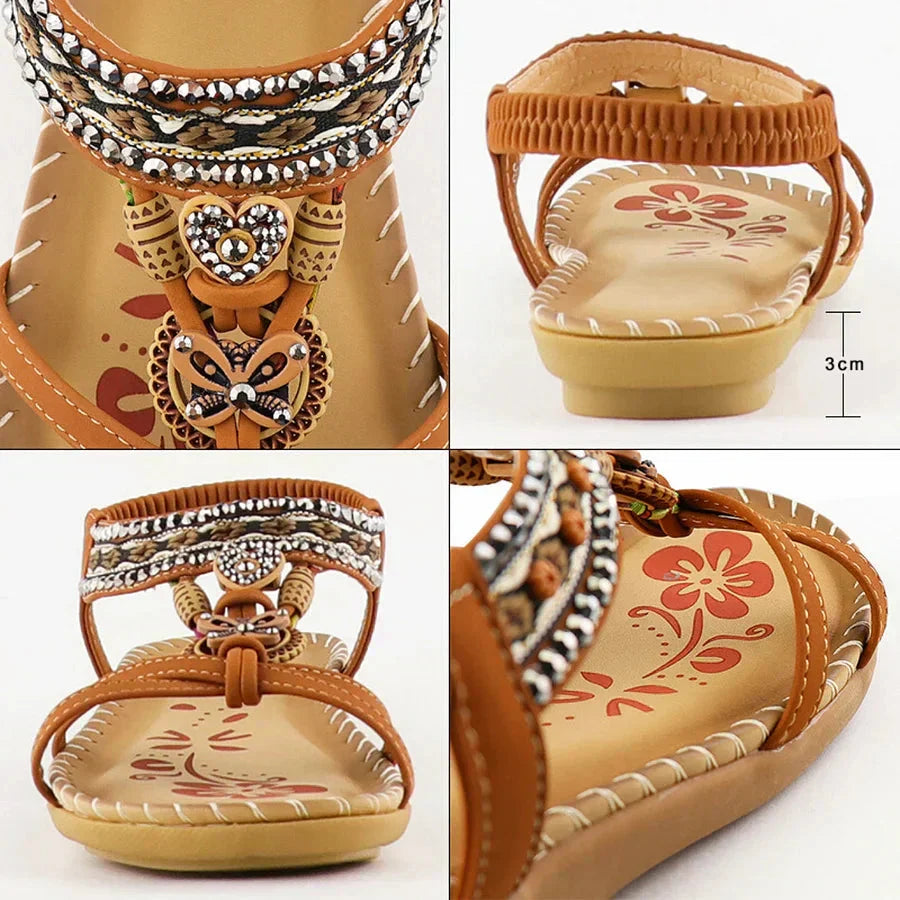 📢📢50% OFF !! ⏰💎 Bohemian Orthopedic Sandals – Arch Support, Non-Slip Sole & Barefoot Comfort for All-Day Wear 🌈