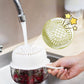 Multifunctional Double-layer Fruit and Vegetable Draining Basket with Handle