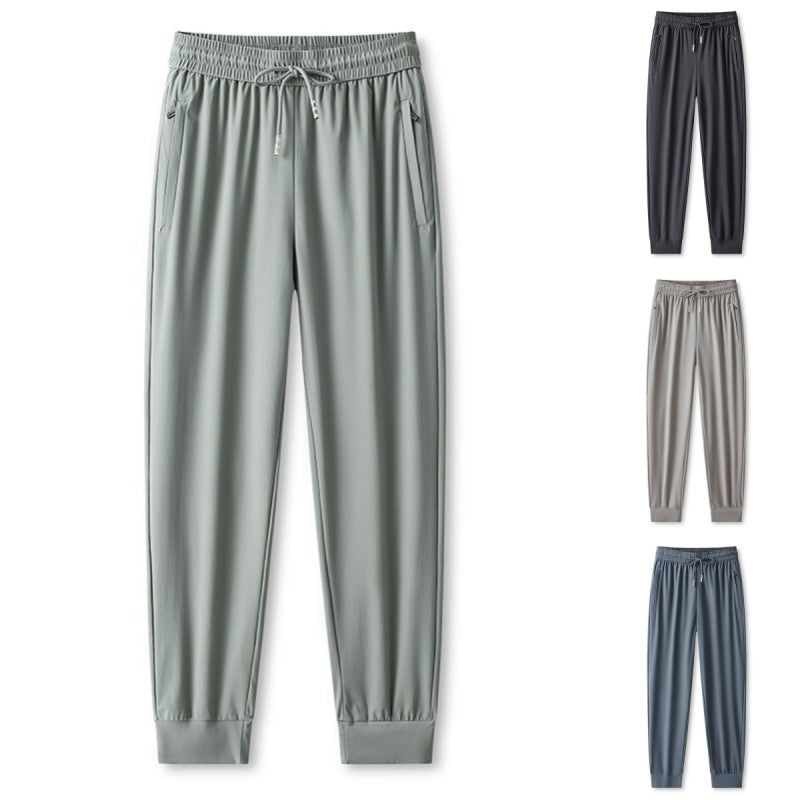 💎 50% OFF! 💎 Ice Feel Quick-Dry Athletic Pants – Cooling Fabric, Loose Fit & Moisture-Wicking (M–4XL) 🌿👖