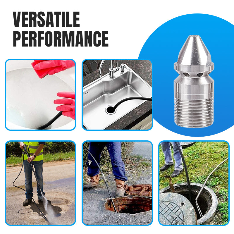 🔥Hot Sale 50%🔥Rotary High-Pressure Sewer Jetting Nozzle