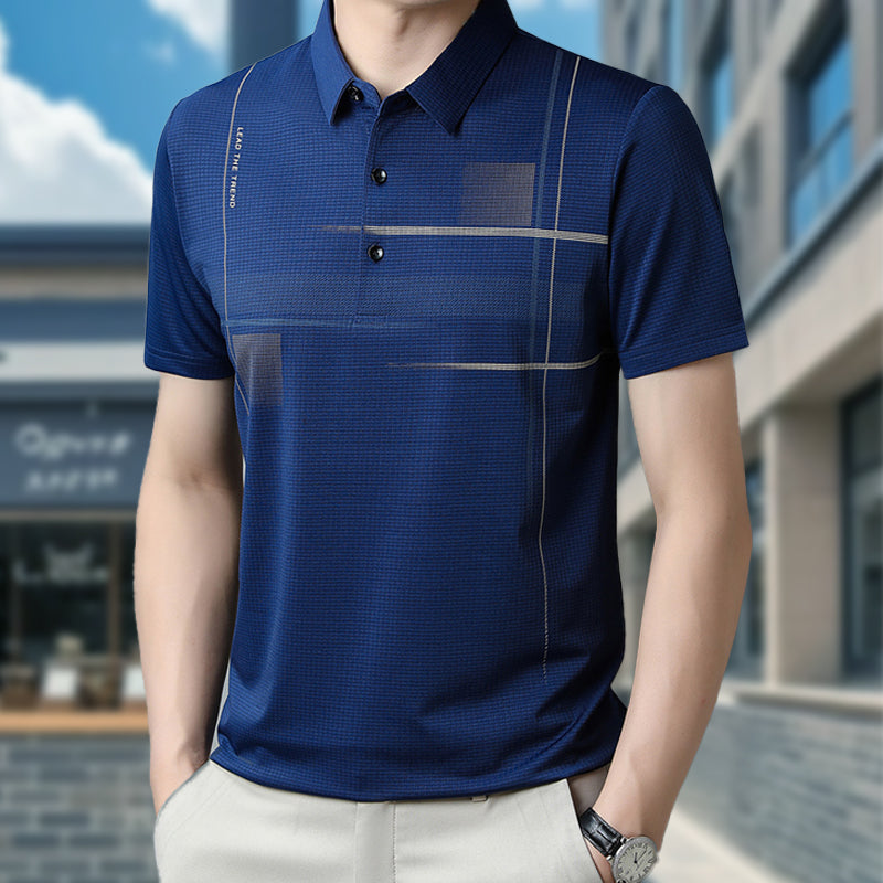 ⏳ Limited time 50% off! 💥Men's Loose Cool Breathable Lapel T-Shirt