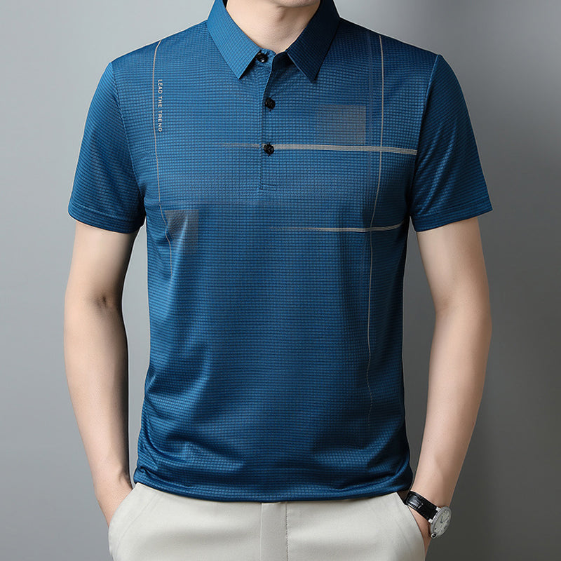 ⏳ Limited time 50% off! 💥Men's Loose Cool Breathable Lapel T-Shirt