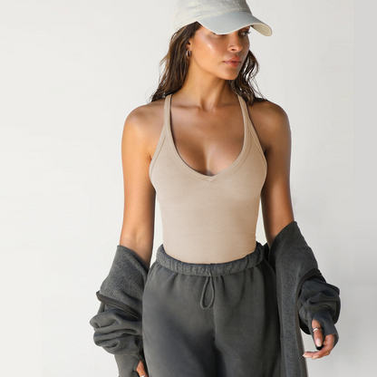 ✨ Effortless Style, Everyday Comfort - Deep V-Neck Tank Top ✨