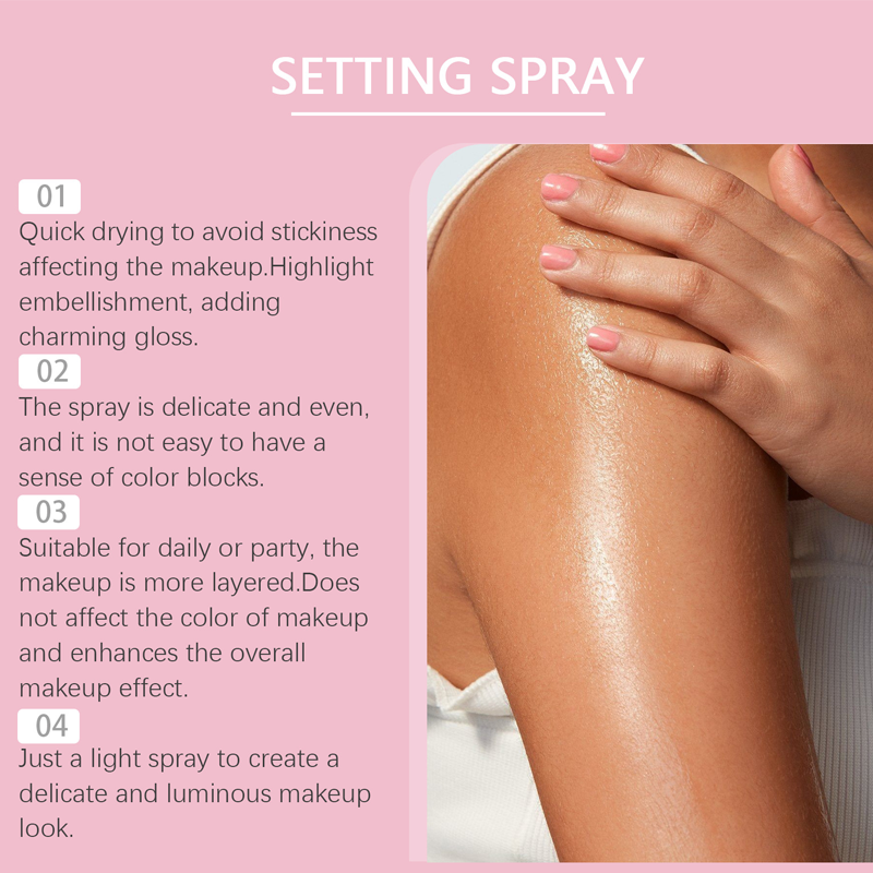 Refreshing Moisturizing and Oil-Control Setting Spray with Subtle Glow