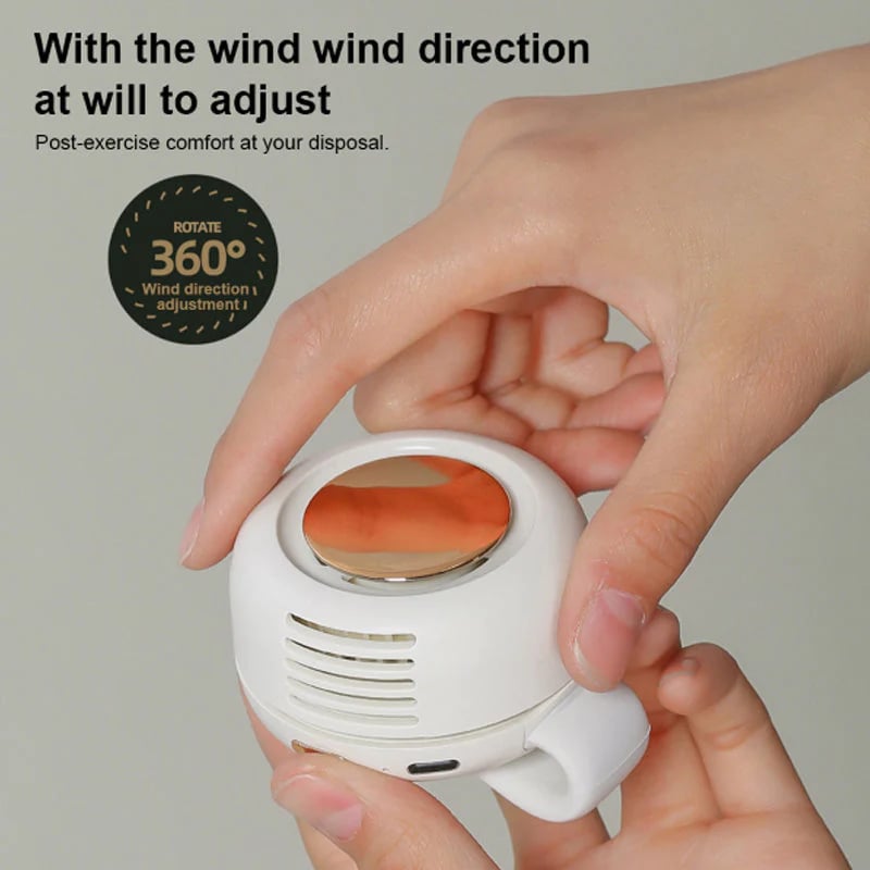 🎁Summer Big Sale-50% OFF⏳Small Whirlwind Clip Waist Neck Fan
