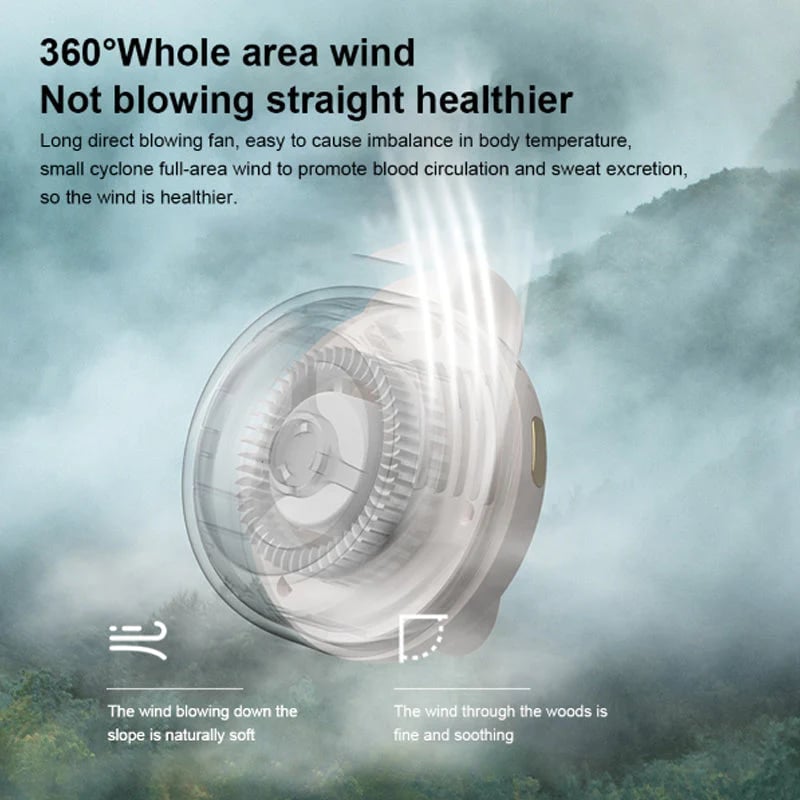 🎁Summer Big Sale-50% OFF⏳Small Whirlwind Clip Waist Neck Fan