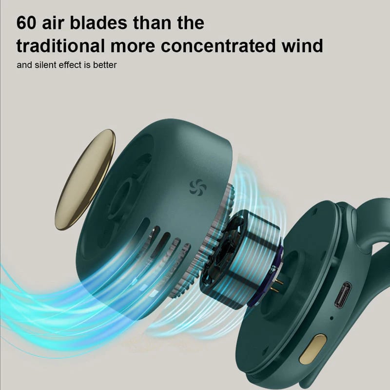🎁Summer Big Sale-50% OFF⏳Small Whirlwind Clip Waist Neck Fan