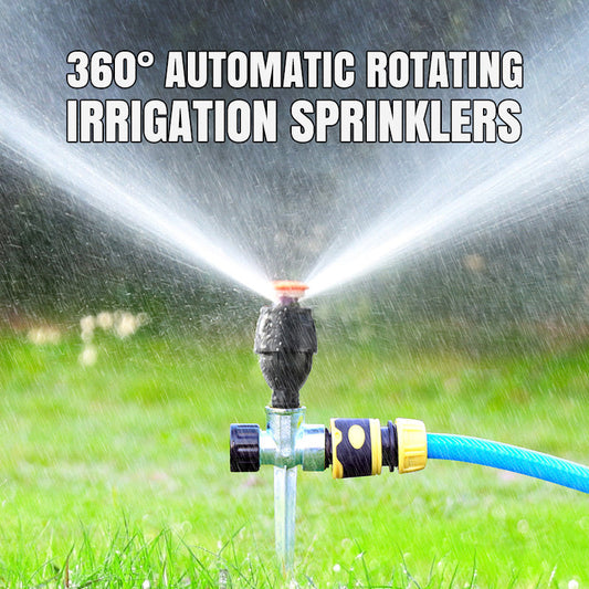 ⏳ Limited time 50% off! 💥360° Automatic Rotating Irrigation Sprinklers