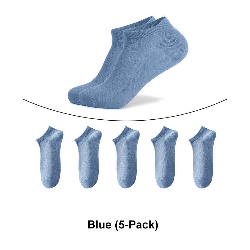 5-Pack Men's Breathable Ankle Socks