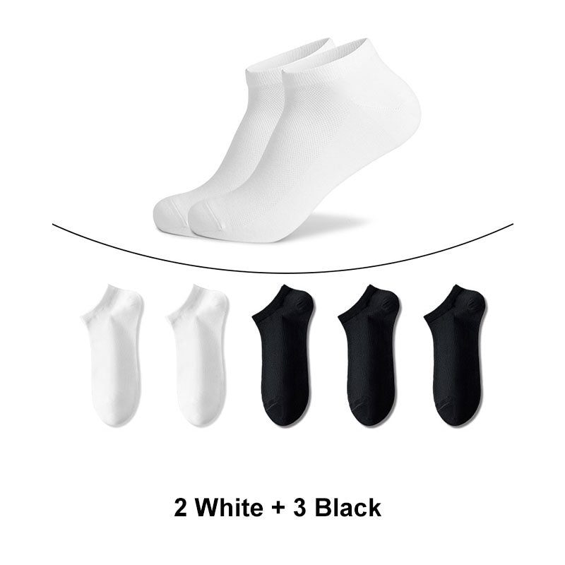 5-Pack Men's Breathable Ankle Socks