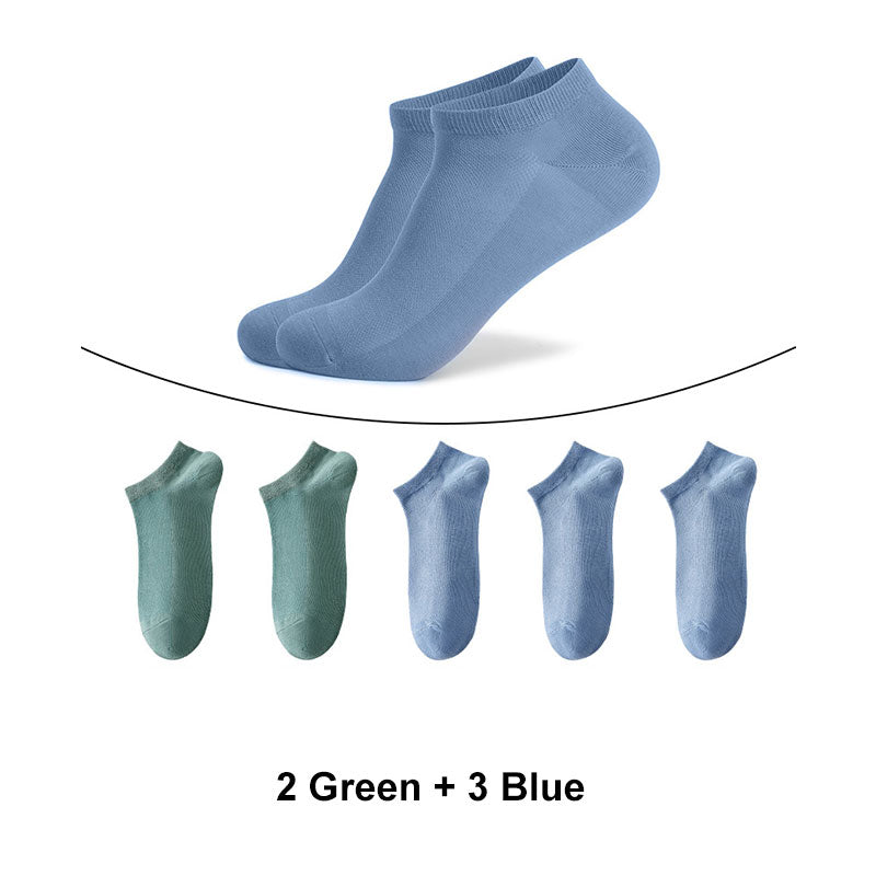 5-Pack Men's Breathable Ankle Socks