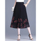 High Waist Floral Wide Leg Casual Pants