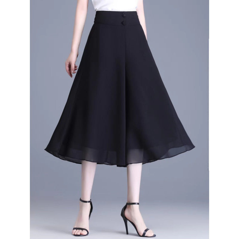 High Waist Floral Wide Leg Casual Pants