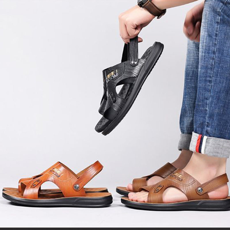 🔥 For a limited time only 🔥50% OFF Men's Slip Resistant 2-in-1 Open Toe Sandals