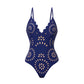 Women’s Sexy One Piece Swimsuit with Matching Swim Long Skirt