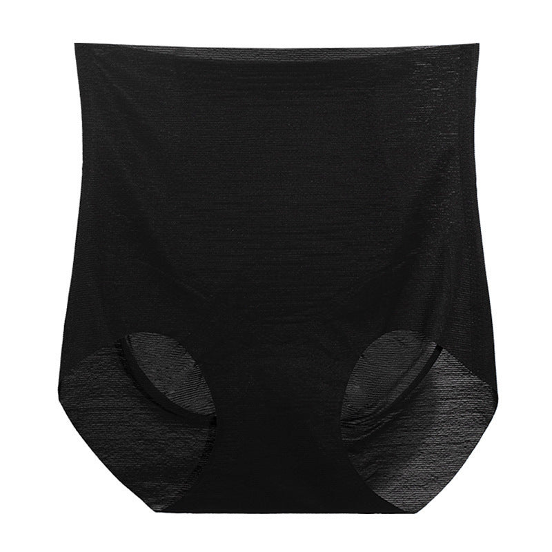 Ultra-thin Ice Silk Seamless High-waist Belly-control Panties