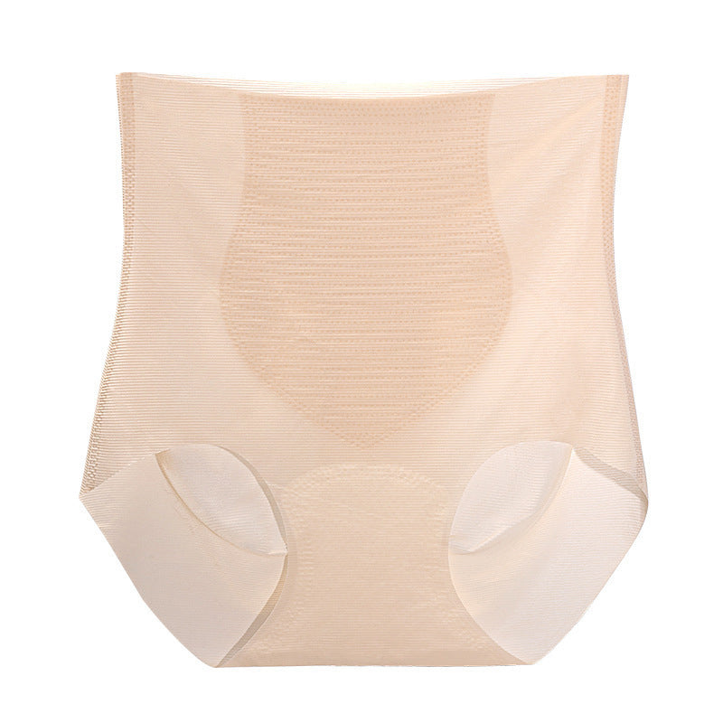 Ultra-thin Ice Silk Seamless High-waist Belly-control Panties