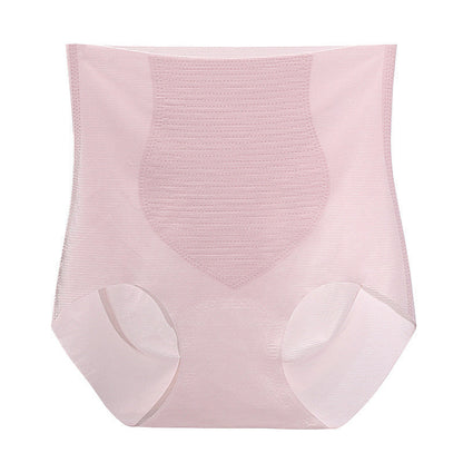 Ultra-thin Ice Silk Seamless High-waist Belly-control Panties