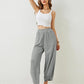 🎉Hot Sale 50% OFF🎉Women's casual ankle trousers with loose fit and elasticated waist