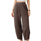 🎉Hot Sale 50% OFF🎉Women's casual ankle trousers with loose fit and elasticated waist