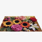 Bathroom Absorbent Non-Slip Knitted Floral Floor Mat