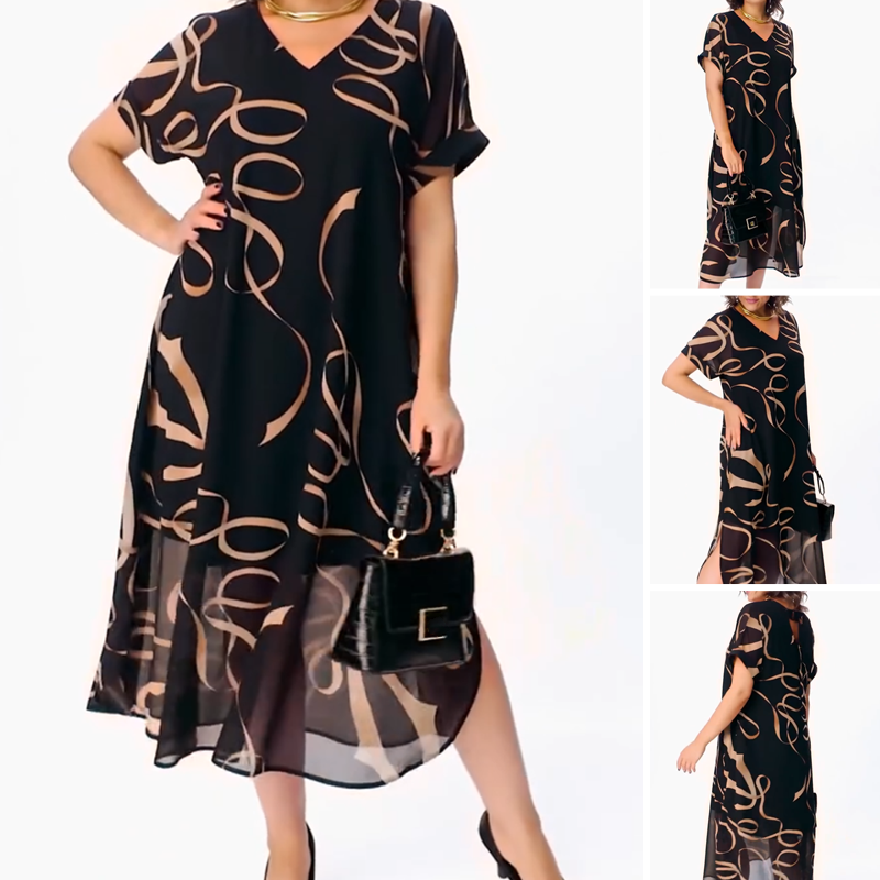 💕2025 Hot Sale 50% OFF🔥2025 New Flowy V-Neck Midi Dress