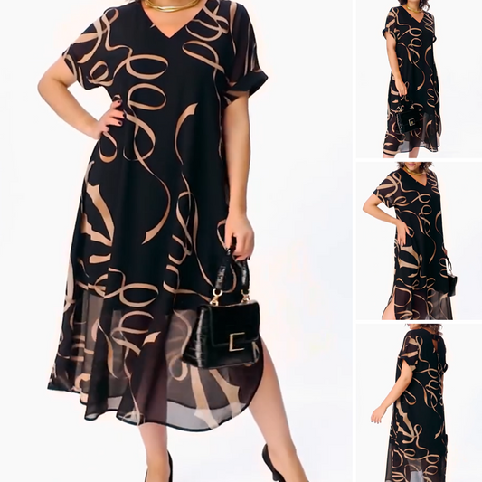 💕2025 Hot Sale 50% OFF🔥2025 New Flowy V-Neck Midi Dress